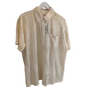 Le Lis Lace button down